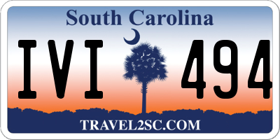 SC license plate IVI494