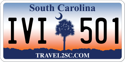 SC license plate IVI501