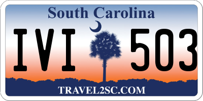 SC license plate IVI503