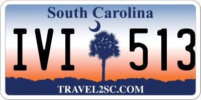 SC license plate IVI513