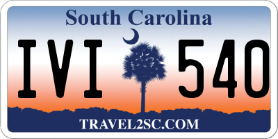 SC license plate IVI540
