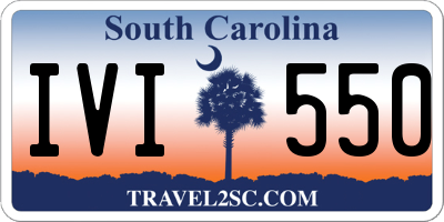 SC license plate IVI550