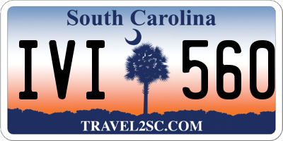 SC license plate IVI560