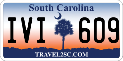 SC license plate IVI609