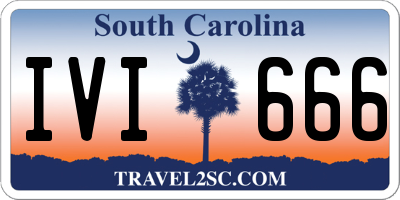 SC license plate IVI666