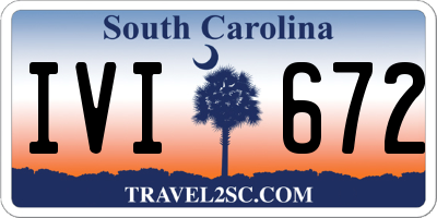 SC license plate IVI672