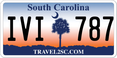SC license plate IVI787
