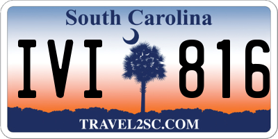 SC license plate IVI816