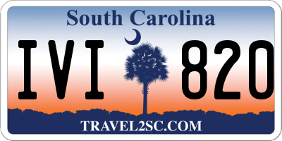 SC license plate IVI820