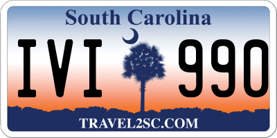 SC license plate IVI990