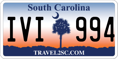 SC license plate IVI994