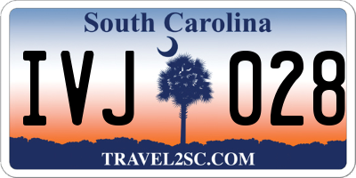SC license plate IVJ028
