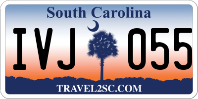 SC license plate IVJ055