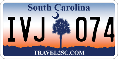 SC license plate IVJ074