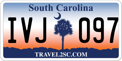 SC license plate IVJ097
