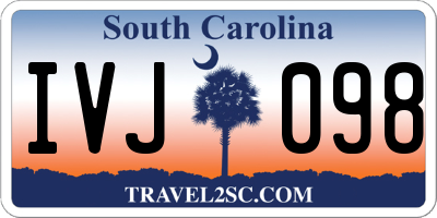 SC license plate IVJ098