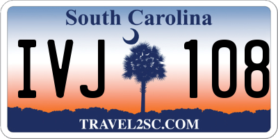 SC license plate IVJ108