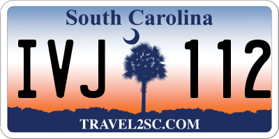 SC license plate IVJ112
