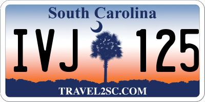 SC license plate IVJ125