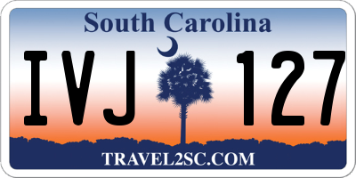 SC license plate IVJ127
