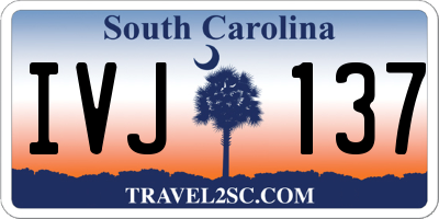 SC license plate IVJ137