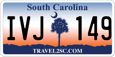 SC license plate IVJ149