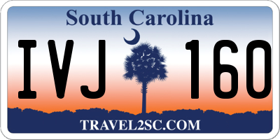SC license plate IVJ160