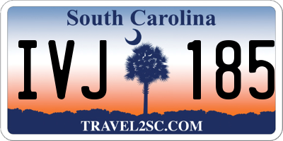 SC license plate IVJ185