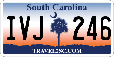 SC license plate IVJ246