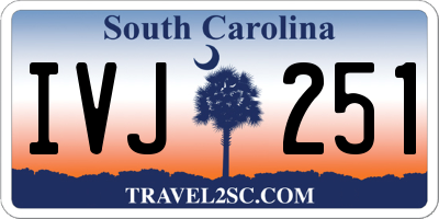 SC license plate IVJ251