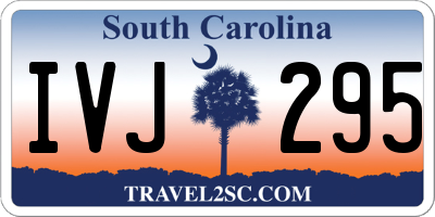 SC license plate IVJ295