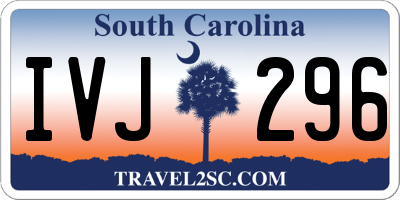 SC license plate IVJ296