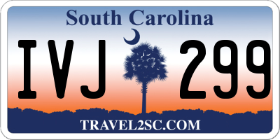 SC license plate IVJ299