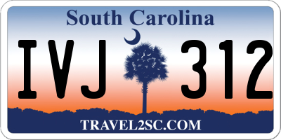 SC license plate IVJ312