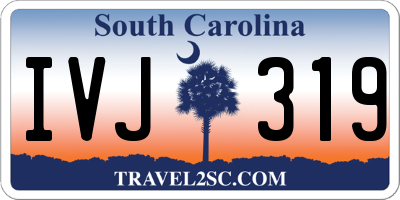 SC license plate IVJ319