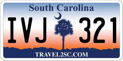 SC license plate IVJ321