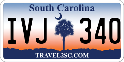 SC license plate IVJ340