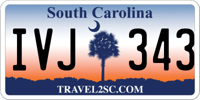 SC license plate IVJ343