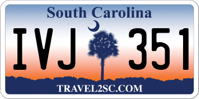 SC license plate IVJ351