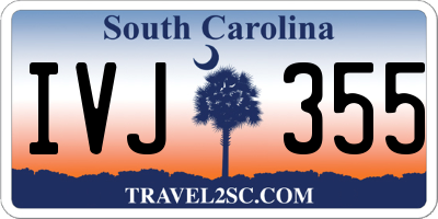 SC license plate IVJ355