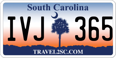 SC license plate IVJ365