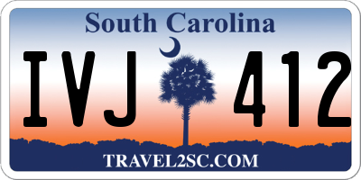 SC license plate IVJ412