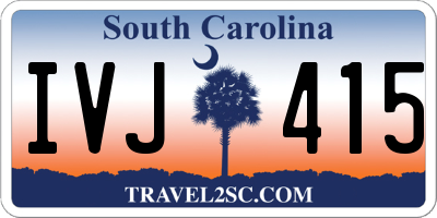 SC license plate IVJ415