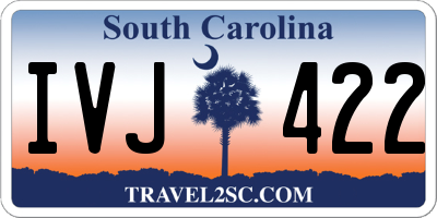 SC license plate IVJ422