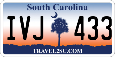 SC license plate IVJ433
