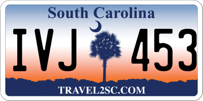 SC license plate IVJ453