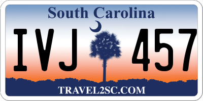 SC license plate IVJ457