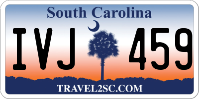 SC license plate IVJ459