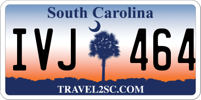 SC license plate IVJ464
