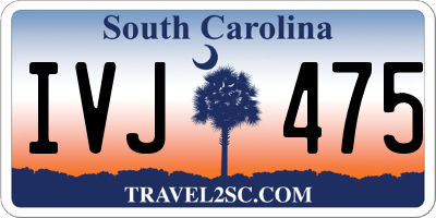 SC license plate IVJ475
